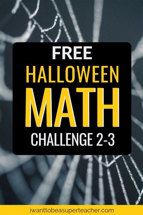 A Haunted Halloween Math Challenge For 2 3 Halloween Math For 3rd Grade - Halloween Math For 3rd Grade