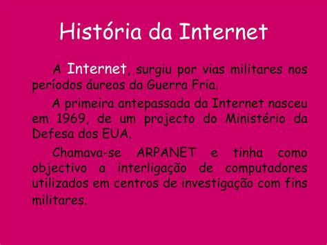 A História Da Internet