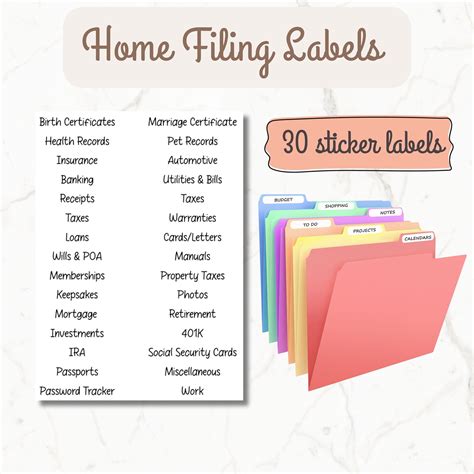 A Home File Should Be Used To Keep