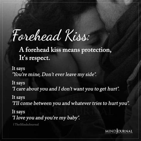 a kiss on the forehead meaning