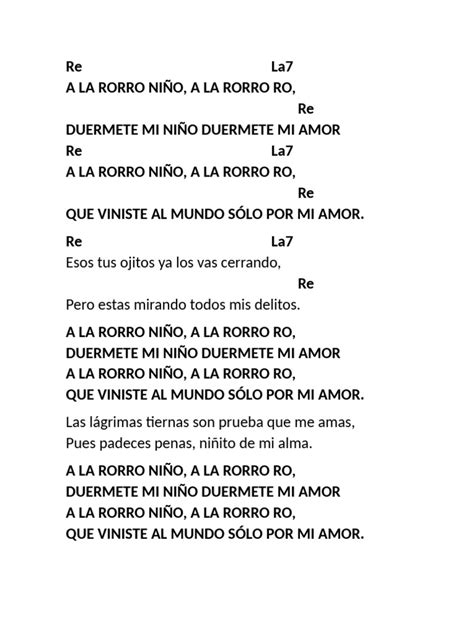 A La Rorro Niño
