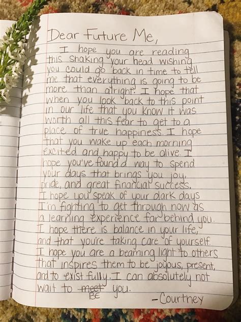 A Letter To My Future Self And How Writing A Letter To Myself - Writing A Letter To Myself