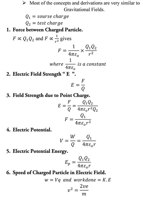 A Level Ocr Physics Formula Sheet