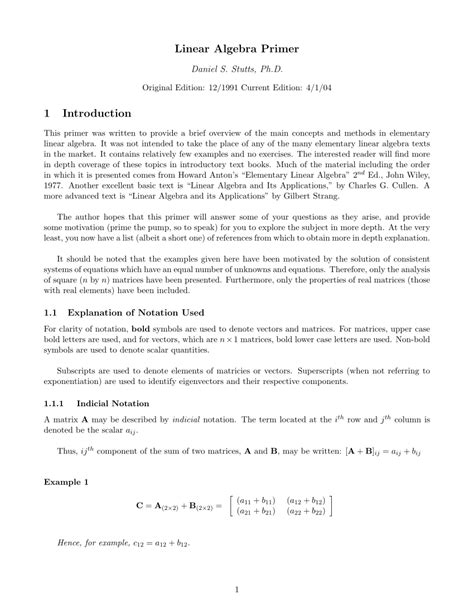 A Linear Algebra Primer For Financial Engineering Covariance Matrices Eigenvectors Ols And More Financial Engineering Advanced Background Series