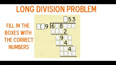 A Long Division Puzzler Youtube Long Division Puzzle - Long Division Puzzle