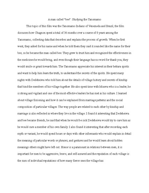 A Man Called Bee Summary