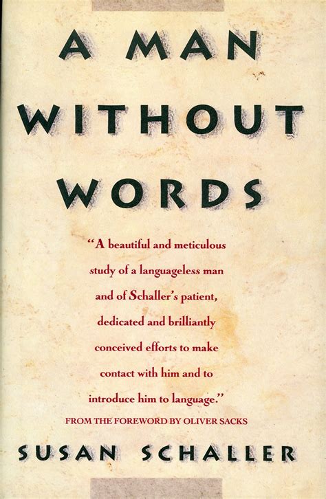 A Man Without Words Book