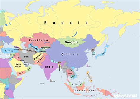 a map of asia