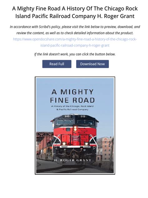 A Mighty Fine Road A History Of The Chicago Rock Island Amp Pacific Railroad Company Illustrated