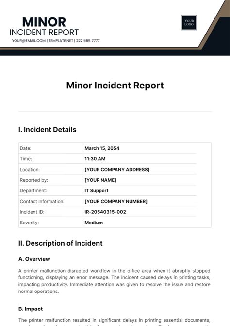 A Minor Incident