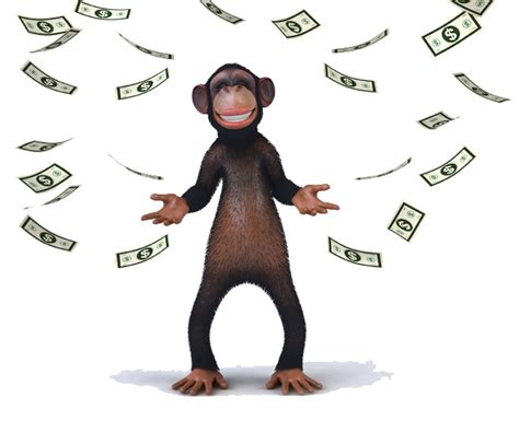 a monkey in cash