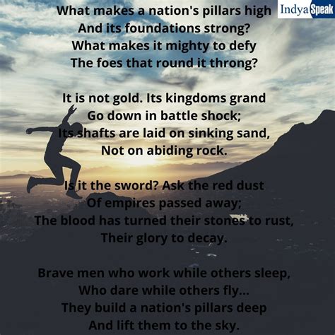 A Nation X27 S Strength Poem Summary Amp A Nations Strength Poem - A Nations Strength Poem