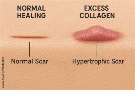 A Normal Scar Resulting From The Healing Of A Wound