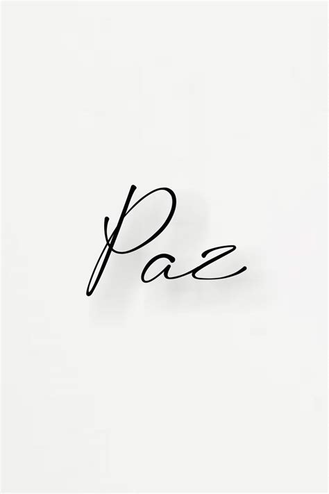 A Paz Letra
