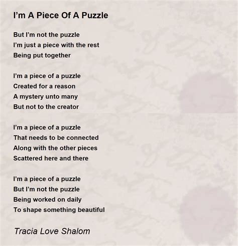 A Poem A Puzzle An Act Of Playfulness Bits Of Paper Poem - Bits Of Paper Poem