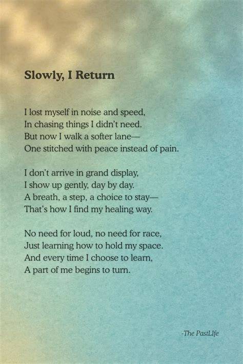 a poem at the right moment remembered verses from