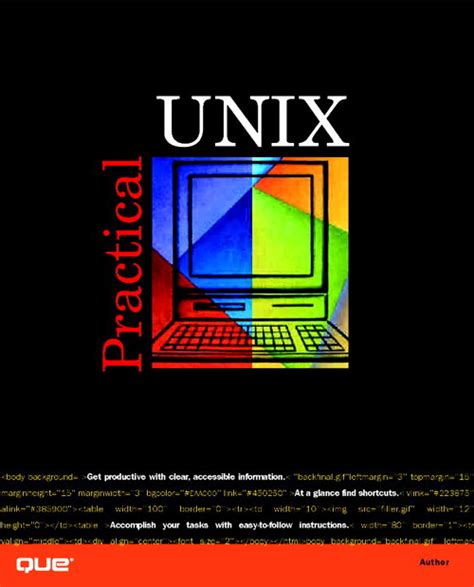 A Practical To Unix For Mac Os X S