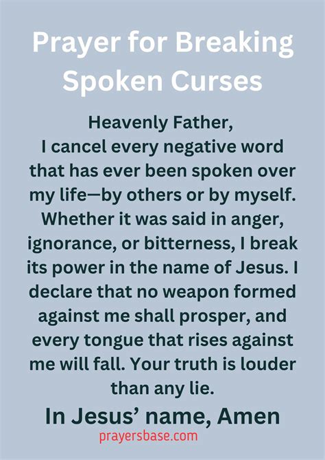 A Prayer For Breaking Curses 4 5 14 Ransomed Heart