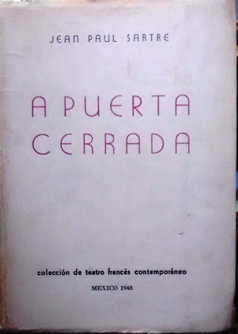A Puerta Cerrada Libro