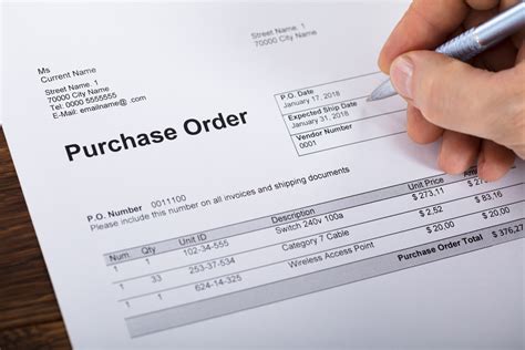 A Purchase Order Usually Does Not Include