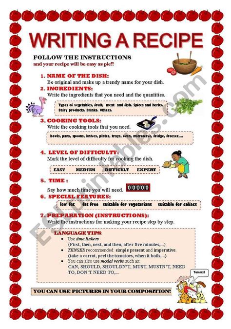 A Recipe Exercises