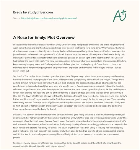 A Rose For Emily Overview