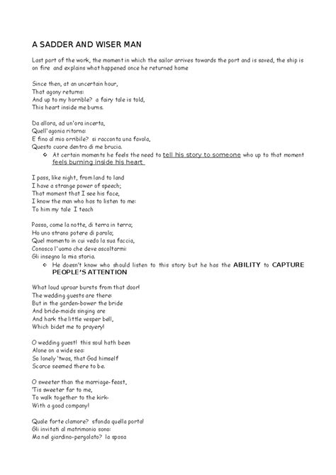 A Sadder And Wiser Man Traduzione