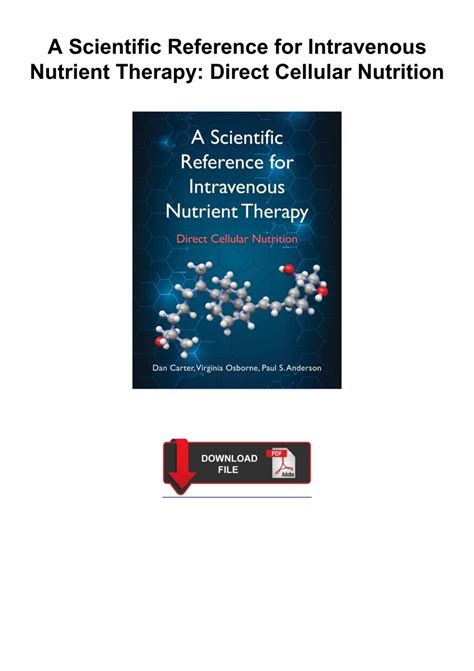 A Scientific Reference For Intravenous Nutrient Therapy Direct Cellular Nutrition