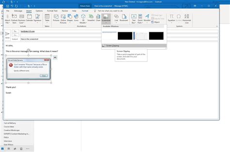 a screenshot of an email form with text