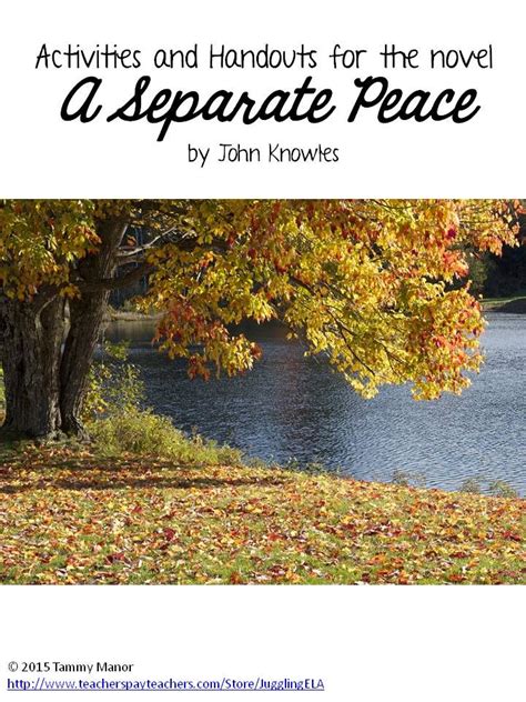 A Separate Peace Activities Teaching Resources Tpt A Separate Peace Worksheet Answers - A Separate Peace Worksheet Answers