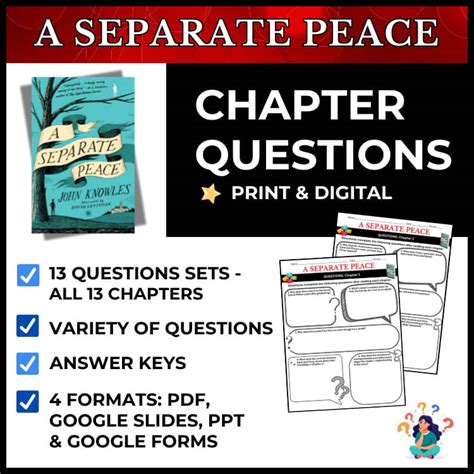 A Separate Peace Chapter Questions
