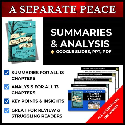 A Separate Peace Chapter Summaries