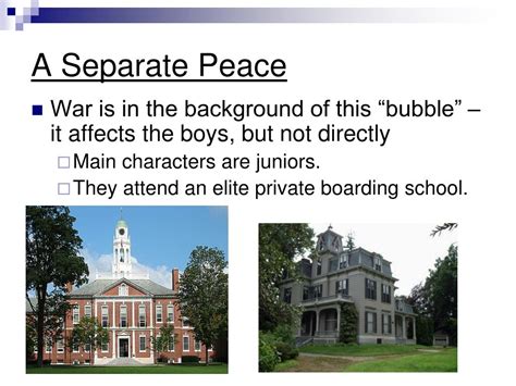 A Separate Peace Setting