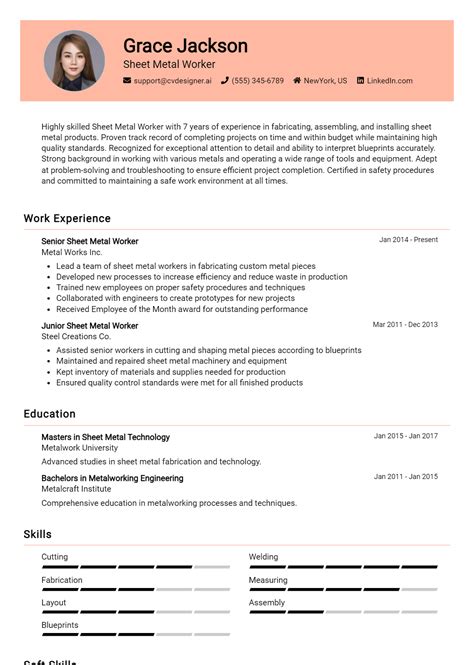 a sheet metal curriculum