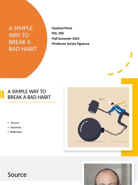 A Simple Way To Break A Bad Habit Ted Talk