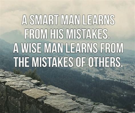 A Smart Man Learns From His Mistakes