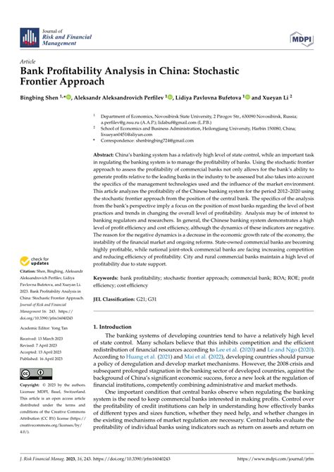 a stochastic approach for predicting the profitability of