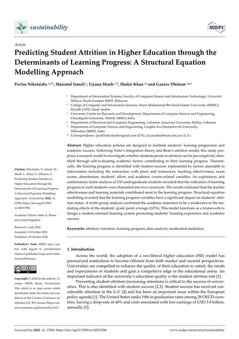 a structural equation modelling approach to predicting
