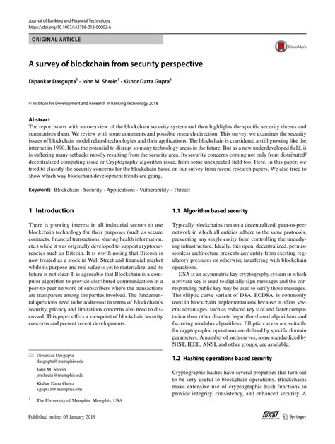 A Survey Of Blockchain Security Issues And Challenges