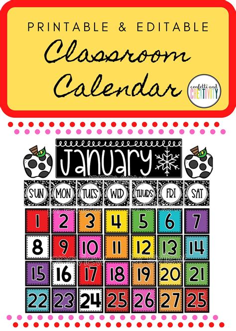 A Sweet And Simple Classroom Calendar Calendar Craft Ideas For School - Calendar Craft Ideas For School