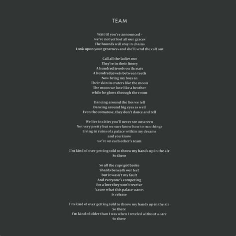 A The Team Lyrics