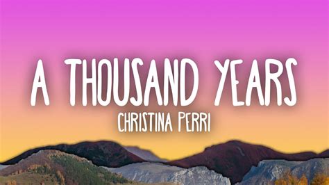 A Thousand Years A Thousand Years