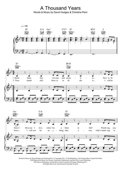 A Thousand Years Chords