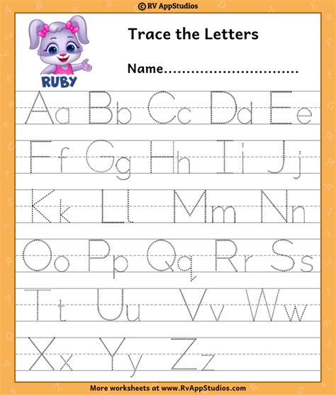 A To Z Alphabets Worksheets Letter Worksheets Missing Alphabets A To Z - Missing Alphabets A To Z