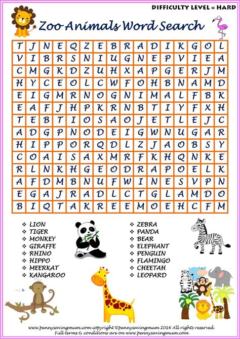 A To Z Animals Word Search Puzzles To Animal Wordsearch For Kids - Animal Wordsearch For Kids