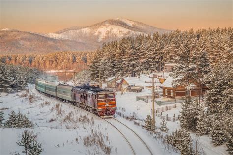 A Train In Winter