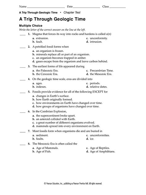 A Trip Through Geologic Time Worksheets Learny Kids Traces Of Tracks Worksheet Answers - Traces Of Tracks Worksheet Answers