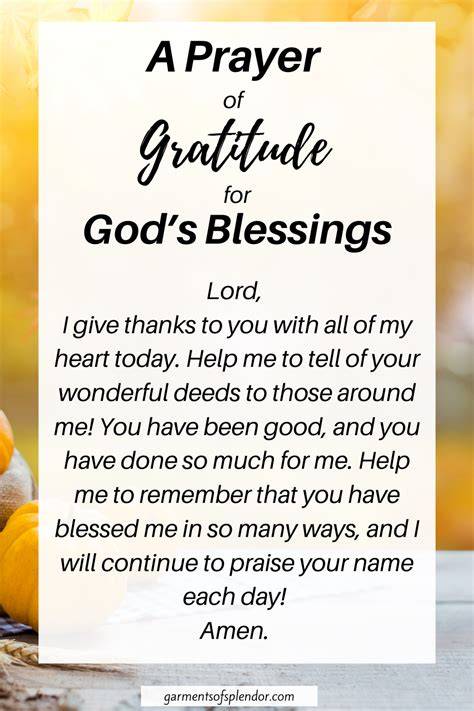 a very thankful prayer