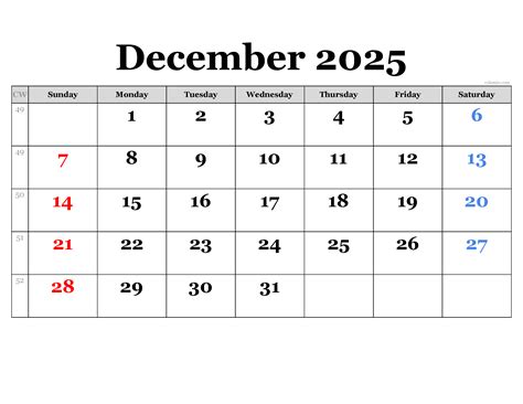 a week in december