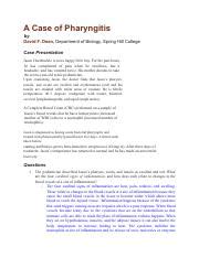 Read A Case Of Pharyngitis By David F Dean Answers Pdf 